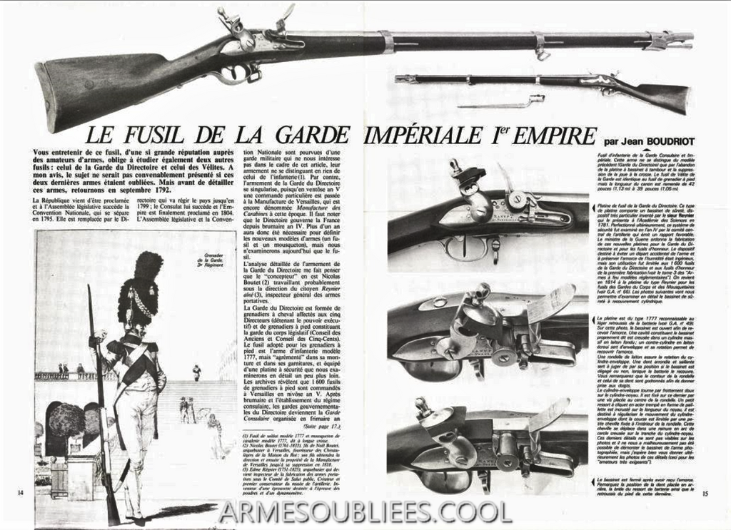 Fusil 1777 LE FUSIL DE IA GARDE 