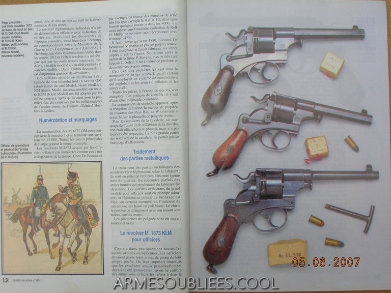 M 1873 ET M 1891.Pays Bas.Revolvers