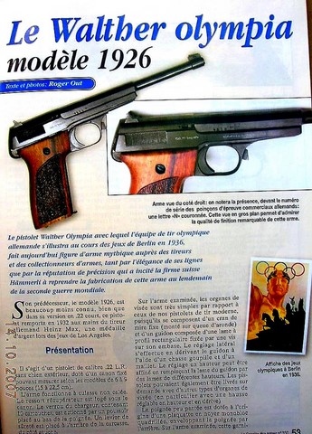WALTHER Olympia 1926.P.A. Comp